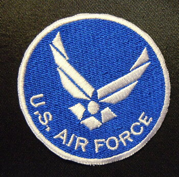 Broderad runt märke  U.S . AIR FORCE