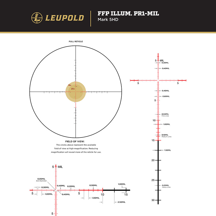 Leupold Mark 5HD 5-25x56 35mm M5C3 - 13