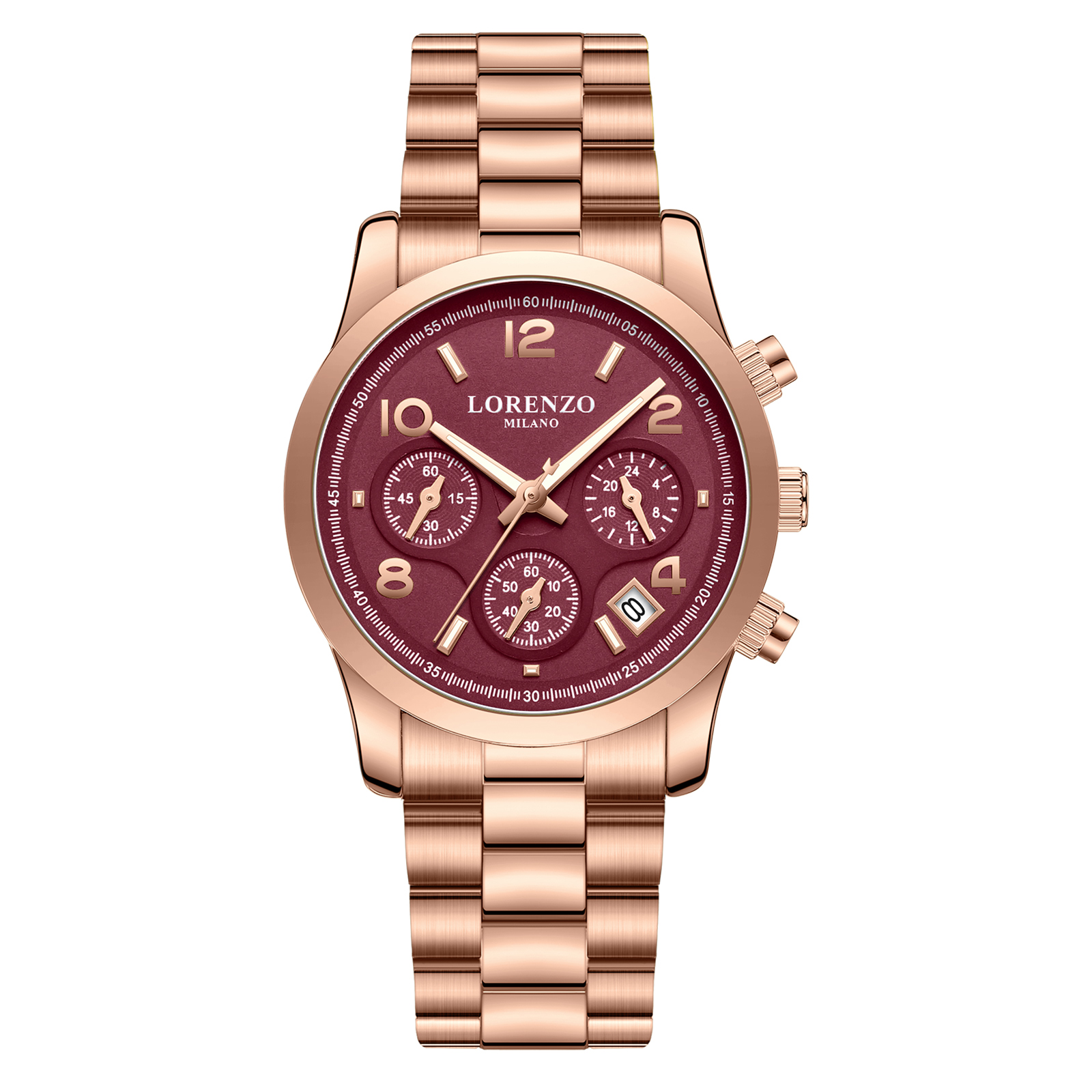 Lorenzo Alessia Oro Rosa Rosso Scuro