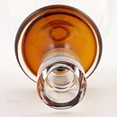 Mona Morales-Schildt (1960s) Brown/Clear Modern Candleholder 17 cm (2)