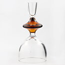 Mona Morales-Schildt (1960s) Brown/Clear Modern Candleholder 17 cm (2)