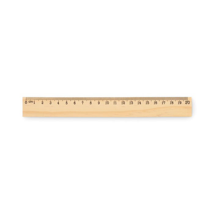 Lineal i fyrretræ 20 cm