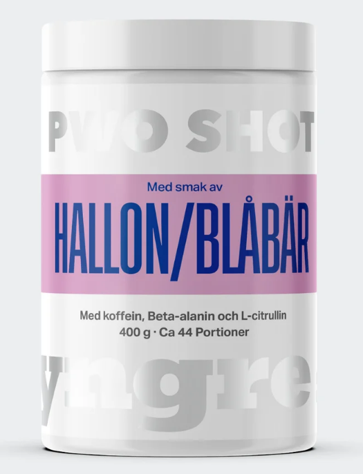 PWO Shot Hallon/Blåbär - 400g