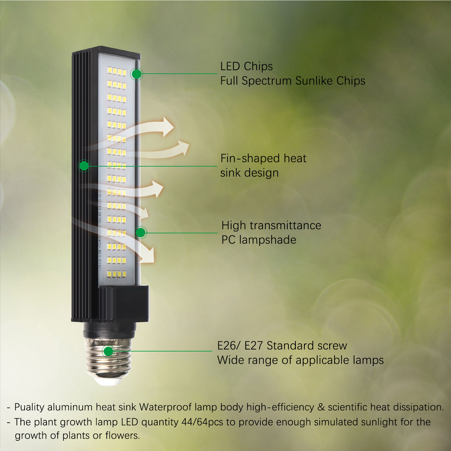 GrowFast E27 9W - 6