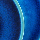 Stig Lindberg (Lazur 1970) Turquoise Segmented Vase 12 cm (2)