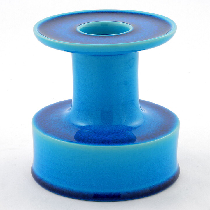 Stig Lindberg (Lazur 1970) Turquoise Segmented Vase 12 cm (2)