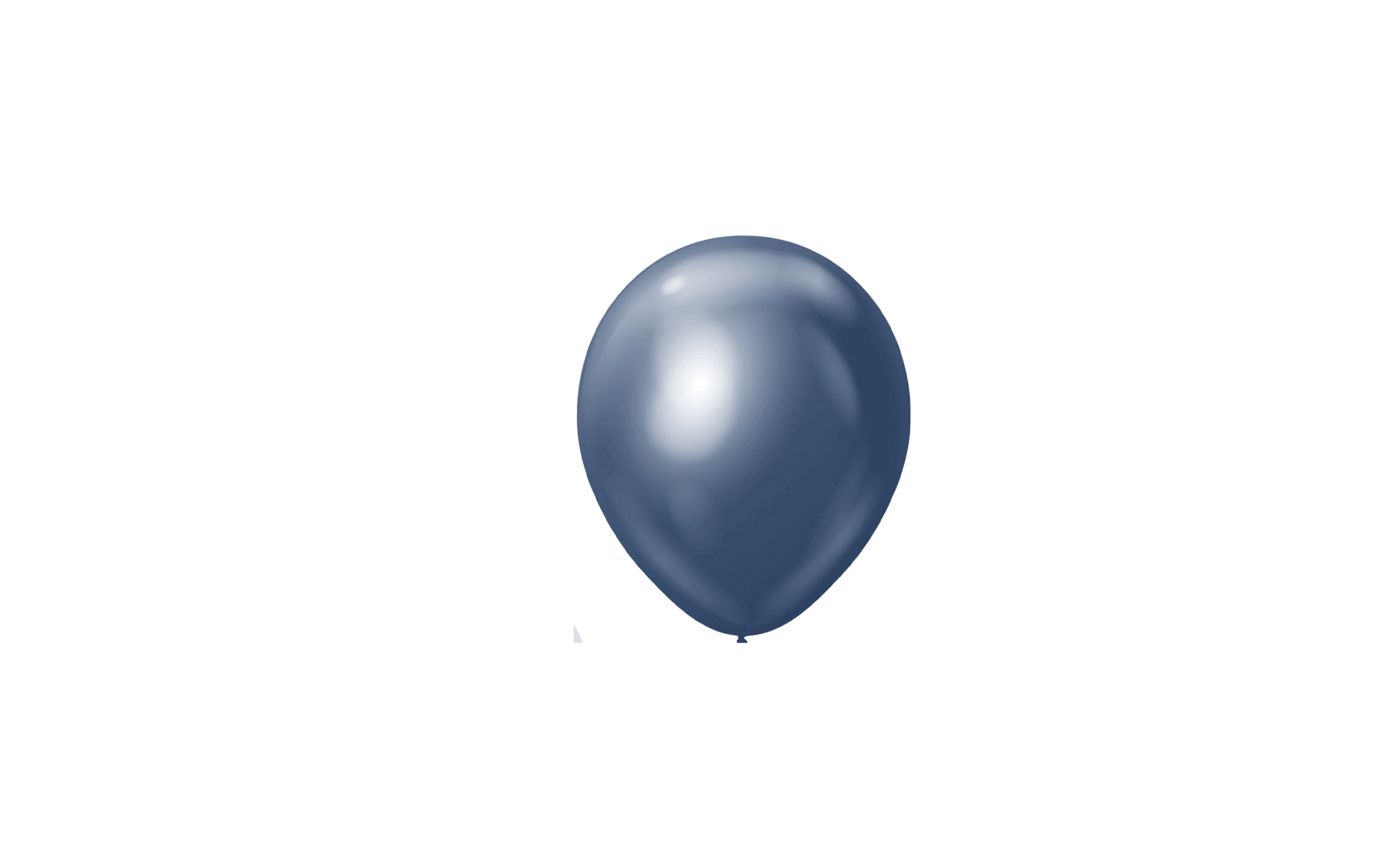 Premium miniballonger Chrome Navy 