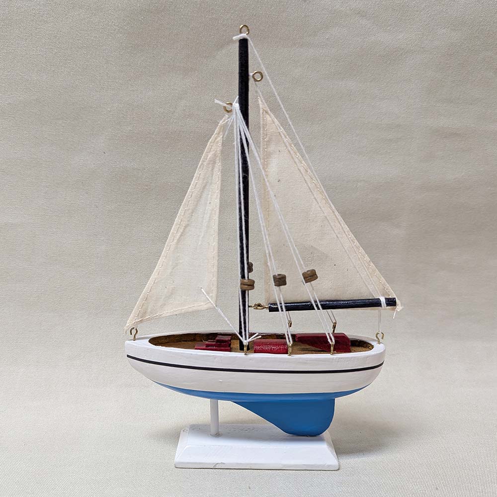 Segelbåt trä 14x21 cm - 3
