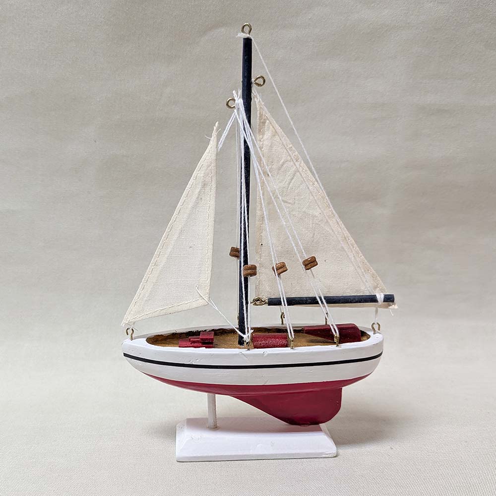 Segelbåt trä 14x21 cm - 2