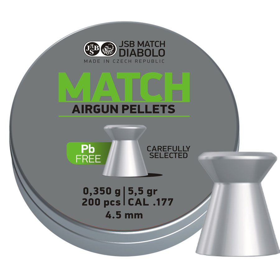 JSB Match Diabolo lead free, 4,50mm - 0,350g