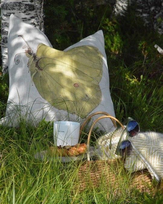 3-PIECE CUSHION BELLFLOWERS/LEMON BUTTERFLY - 15