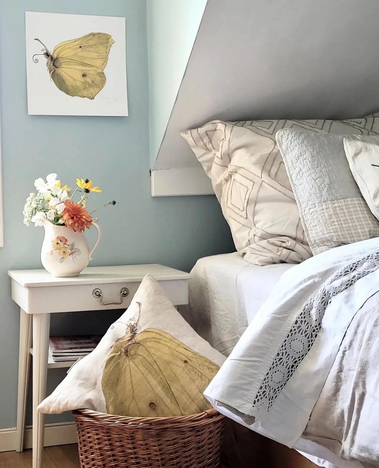 3-PIECE CUSHION BELLFLOWERS/LEMON BUTTERFLY - 11