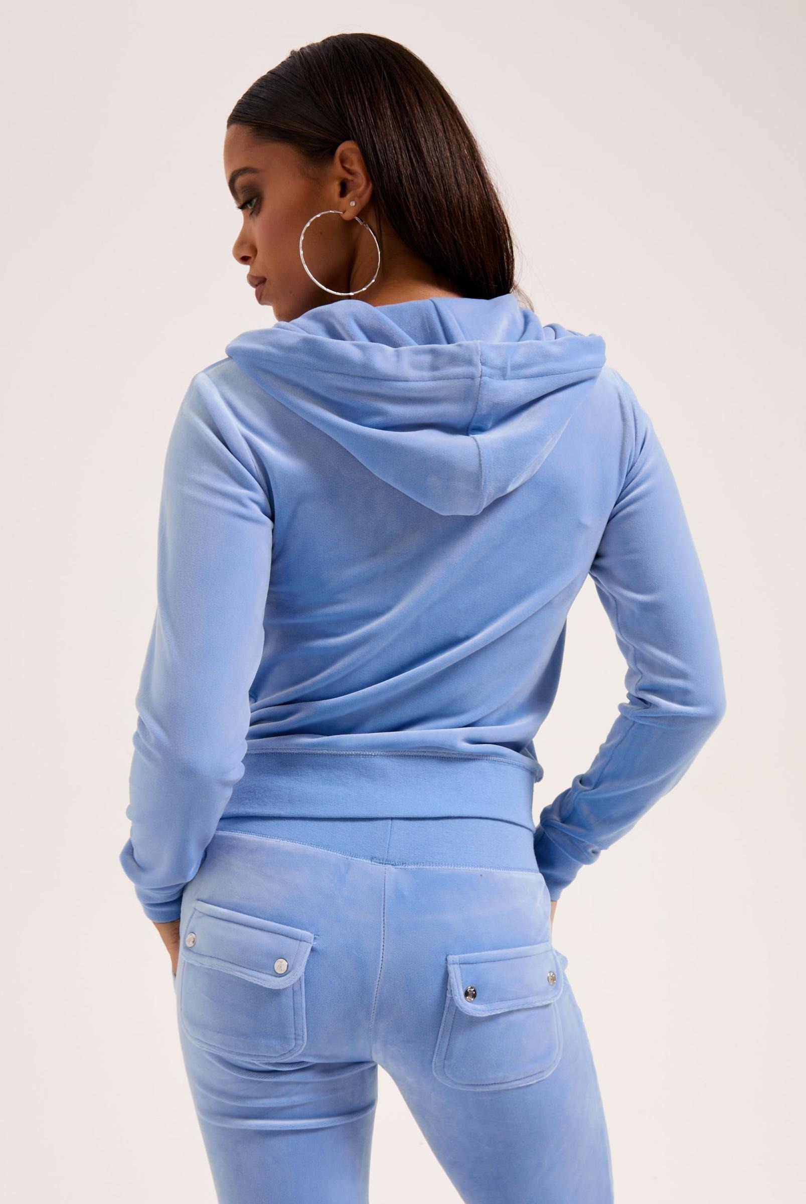 Robertson Zip Throgh Hoodie - Della Robia Blue - Juicy Couture