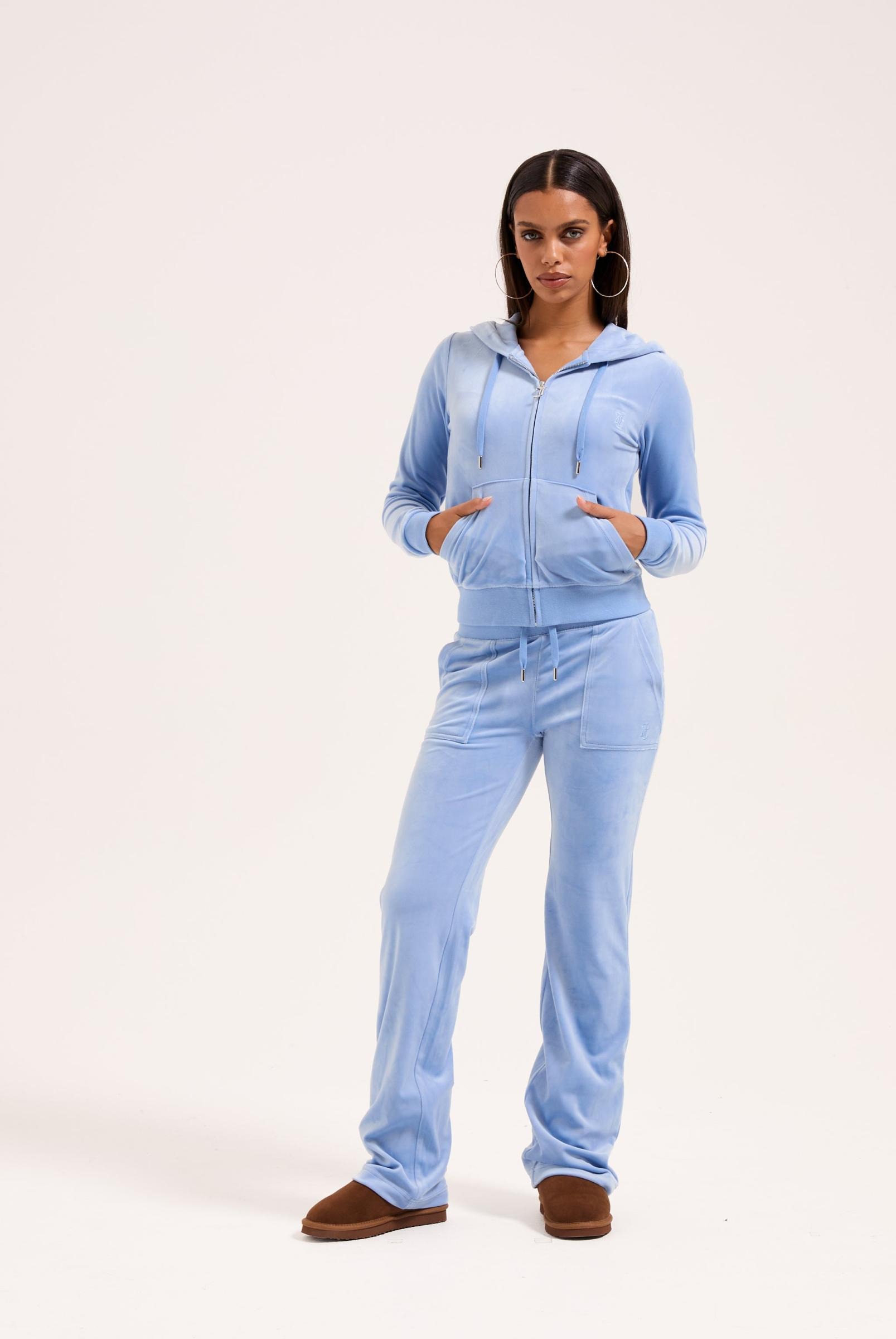 Robertson Zip Throgh Hoodie - Della Robia Blue - Juicy Couture - 4