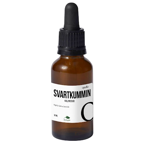 Svartkumminolja, kallpressad Eko, 30 ml eller 100 ml