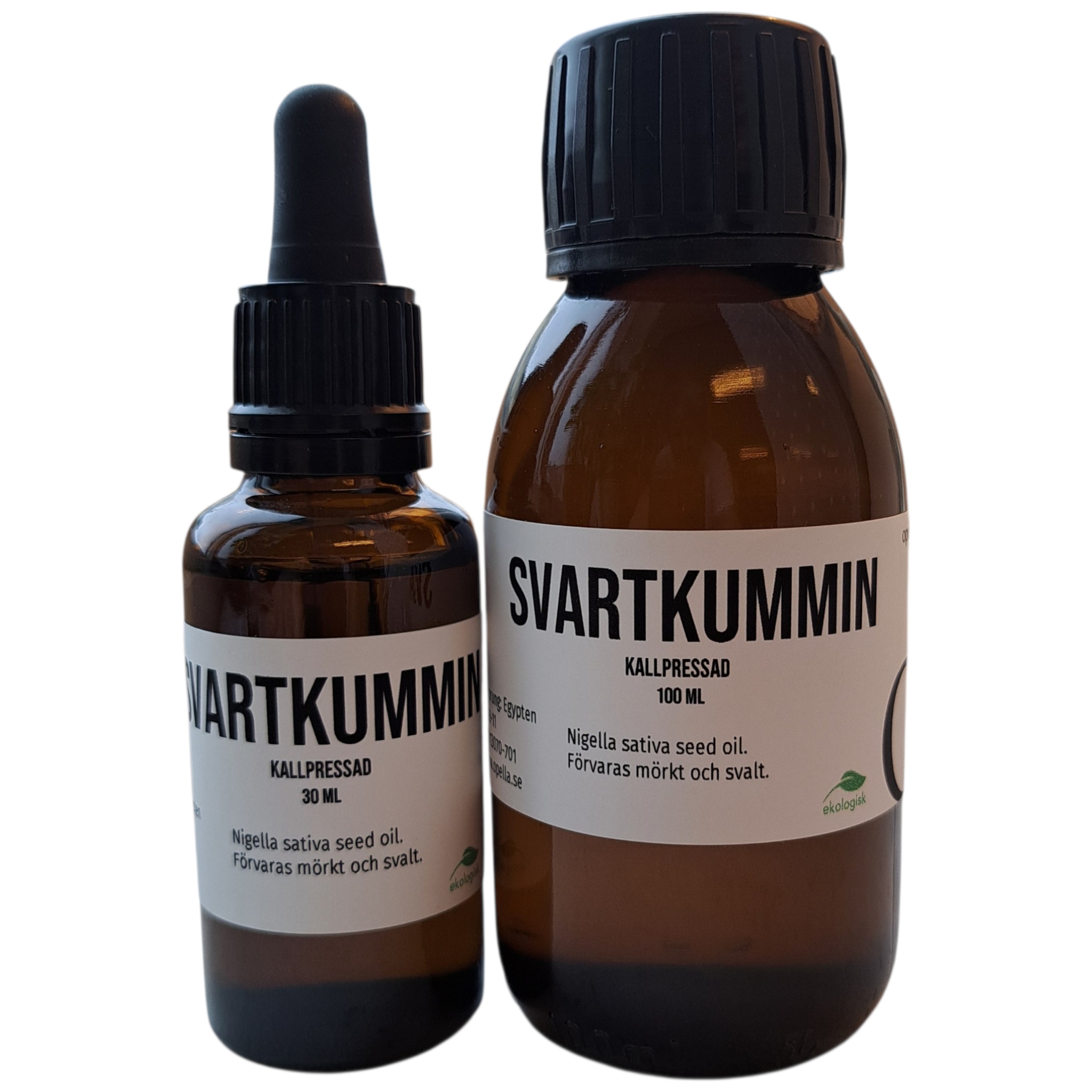 Svartkumminolja, kallpressad Eko, 30 ml eller 100 ml - 3