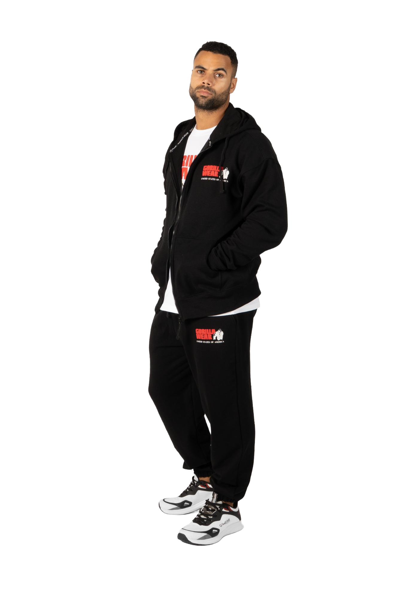 Classic Oversized Zipped Hoodie, black - 4