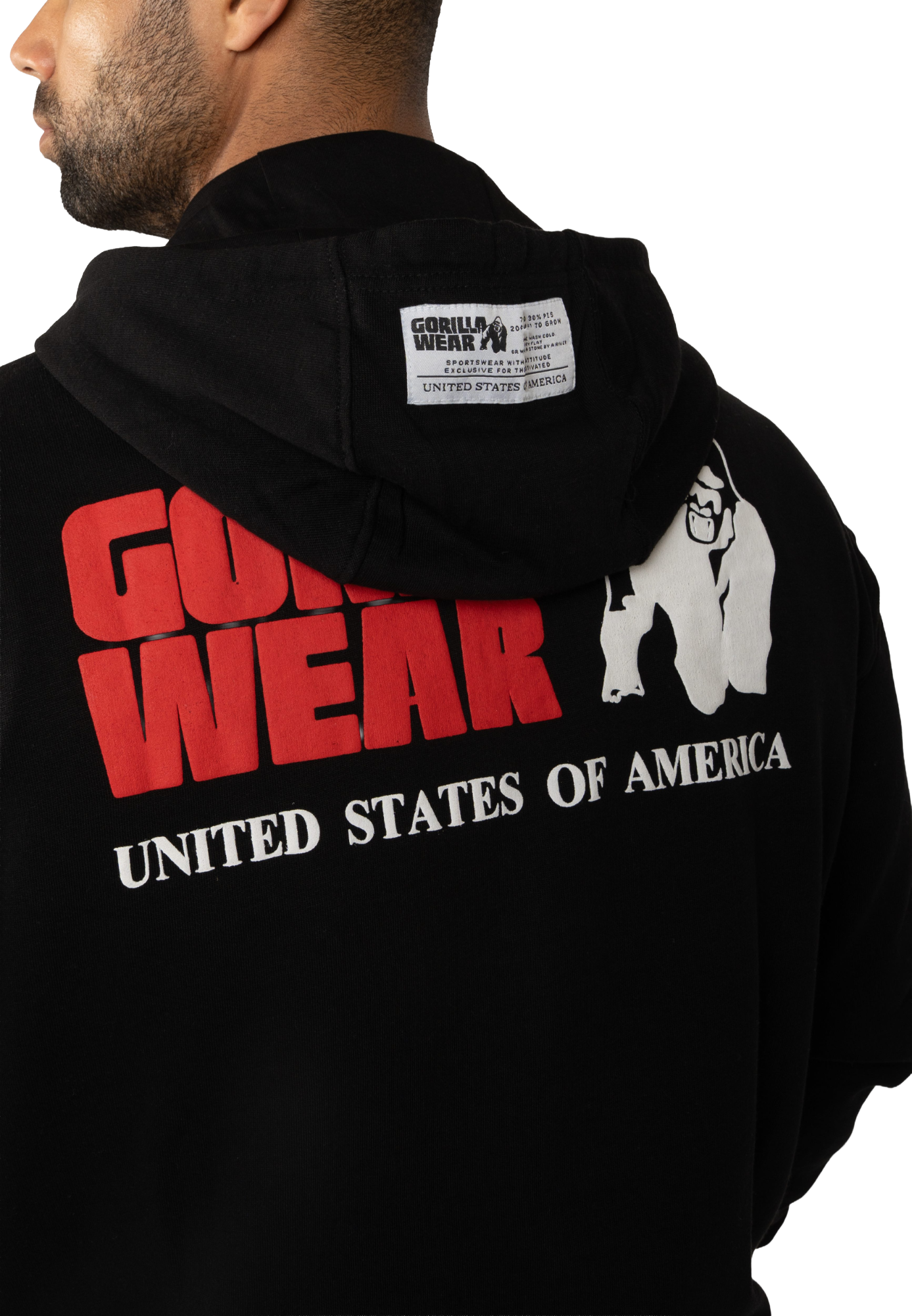 Classic Oversized Zipped Hoodie, black - 6