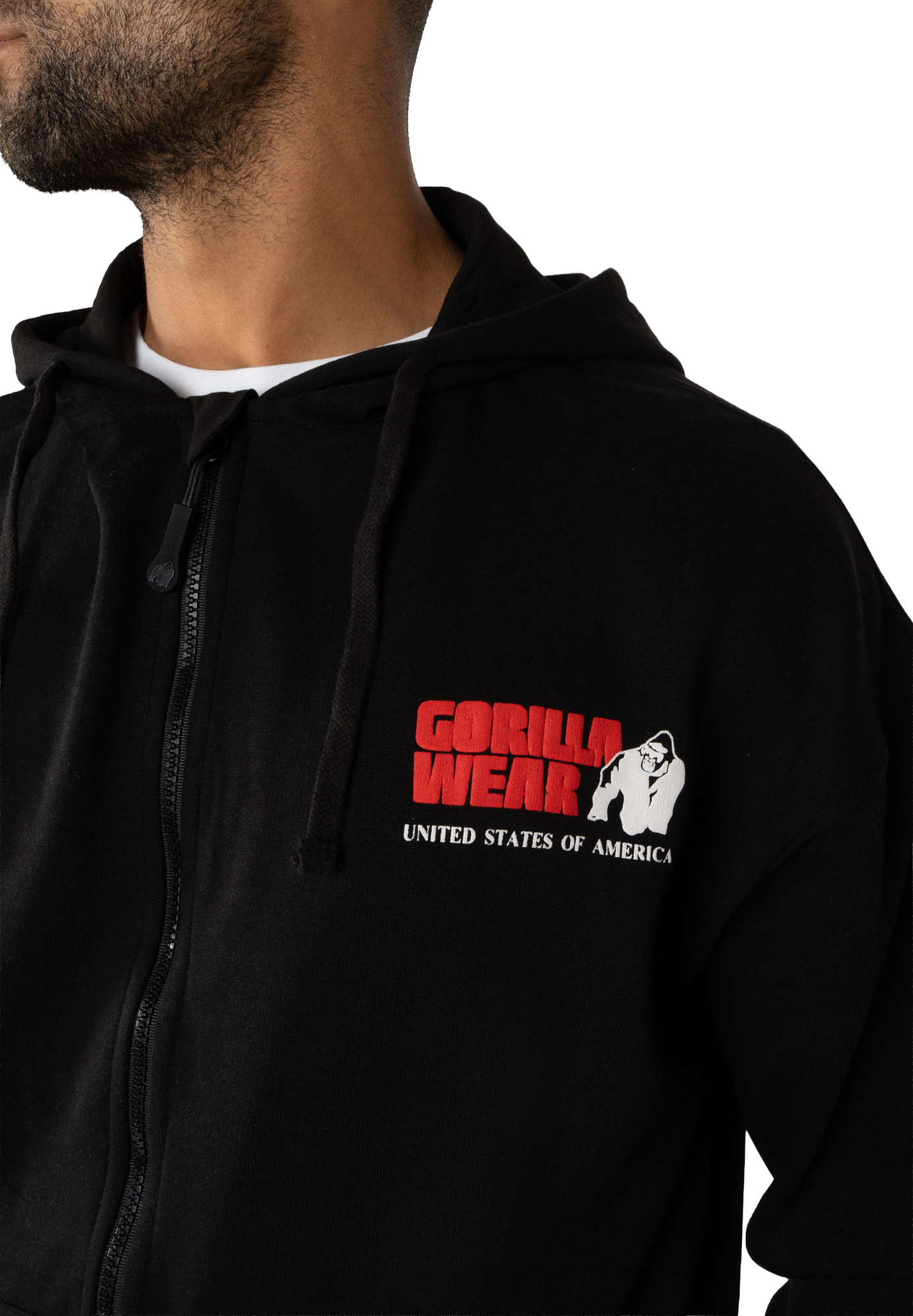 Classic Oversized Zipped Hoodie, black - 5