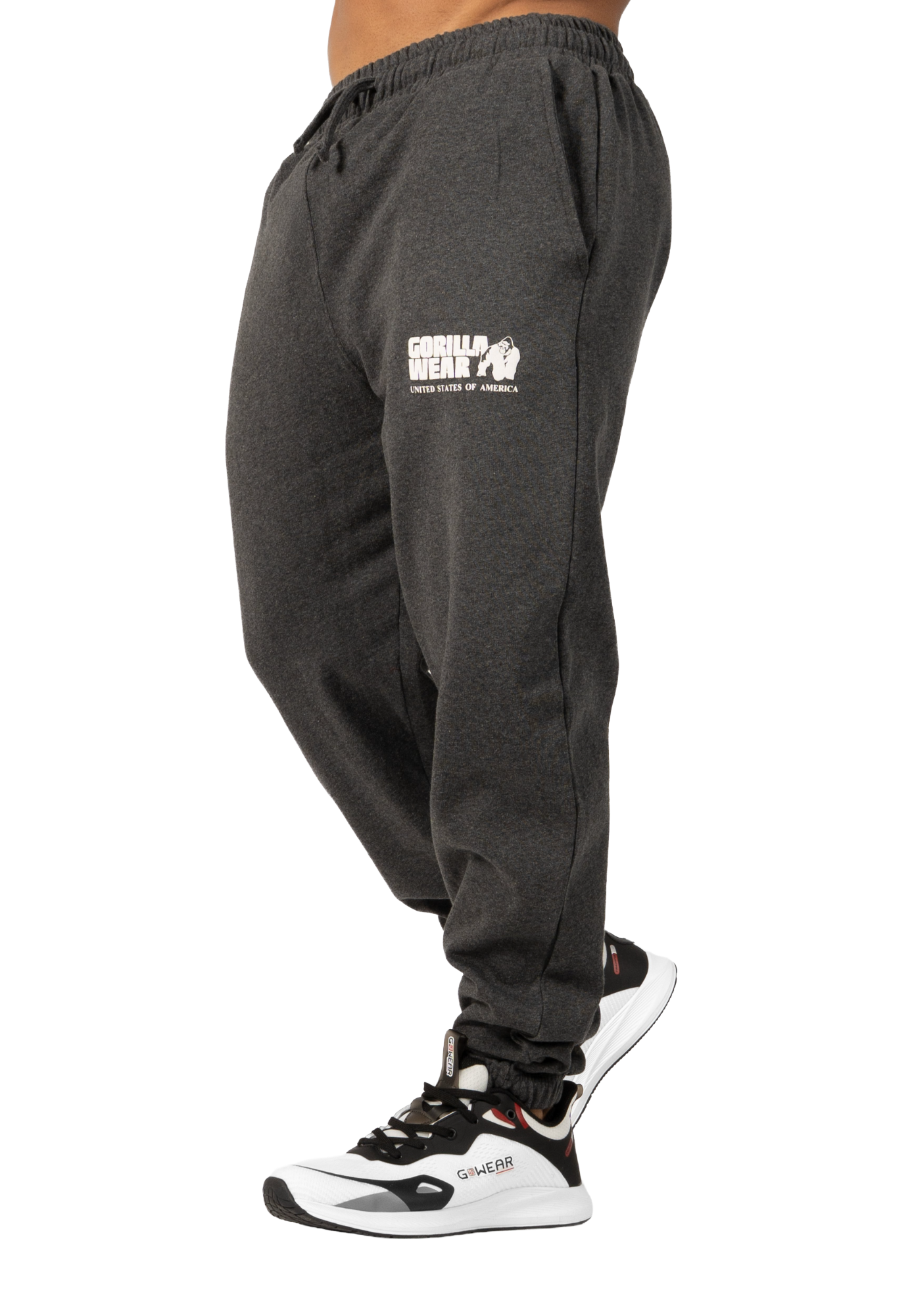 Classic Oversized Sweatpants, dark grey melange