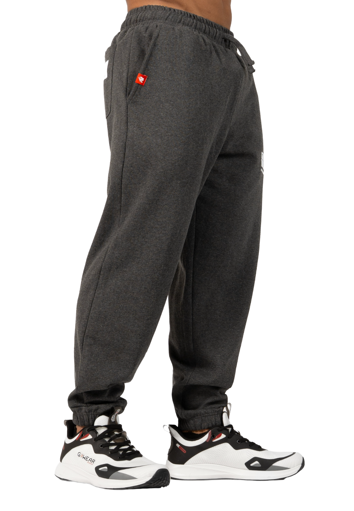Classic Oversized Sweatpants, dark grey melange - 7