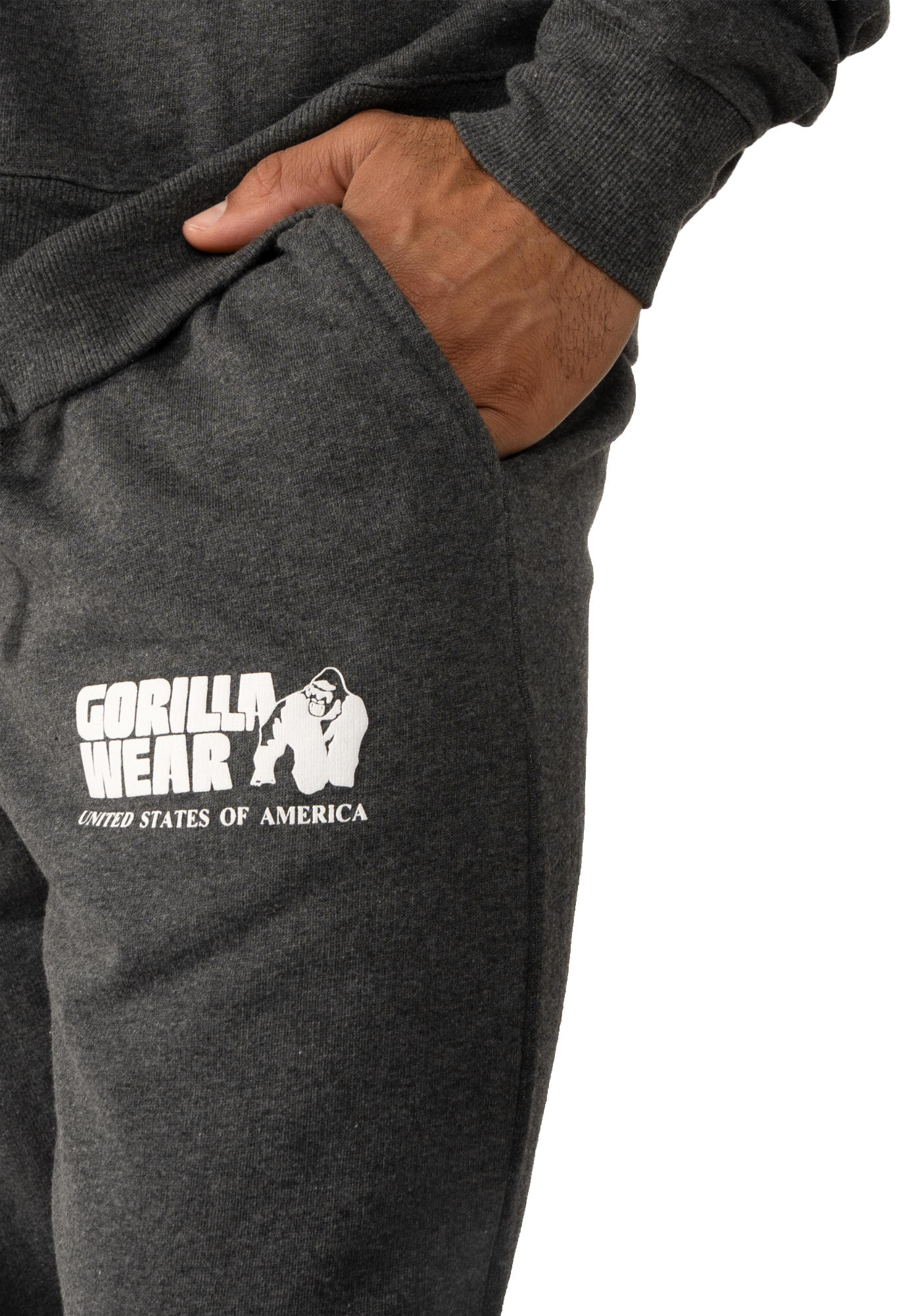 Classic Oversized Sweatpants, dark grey melange - 5