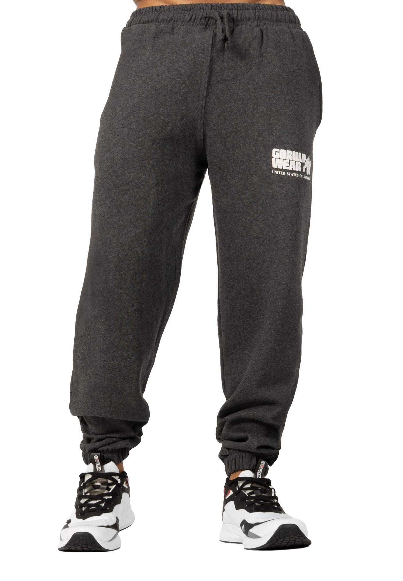 Classic Oversized Sweatpants, dark grey melange - 6