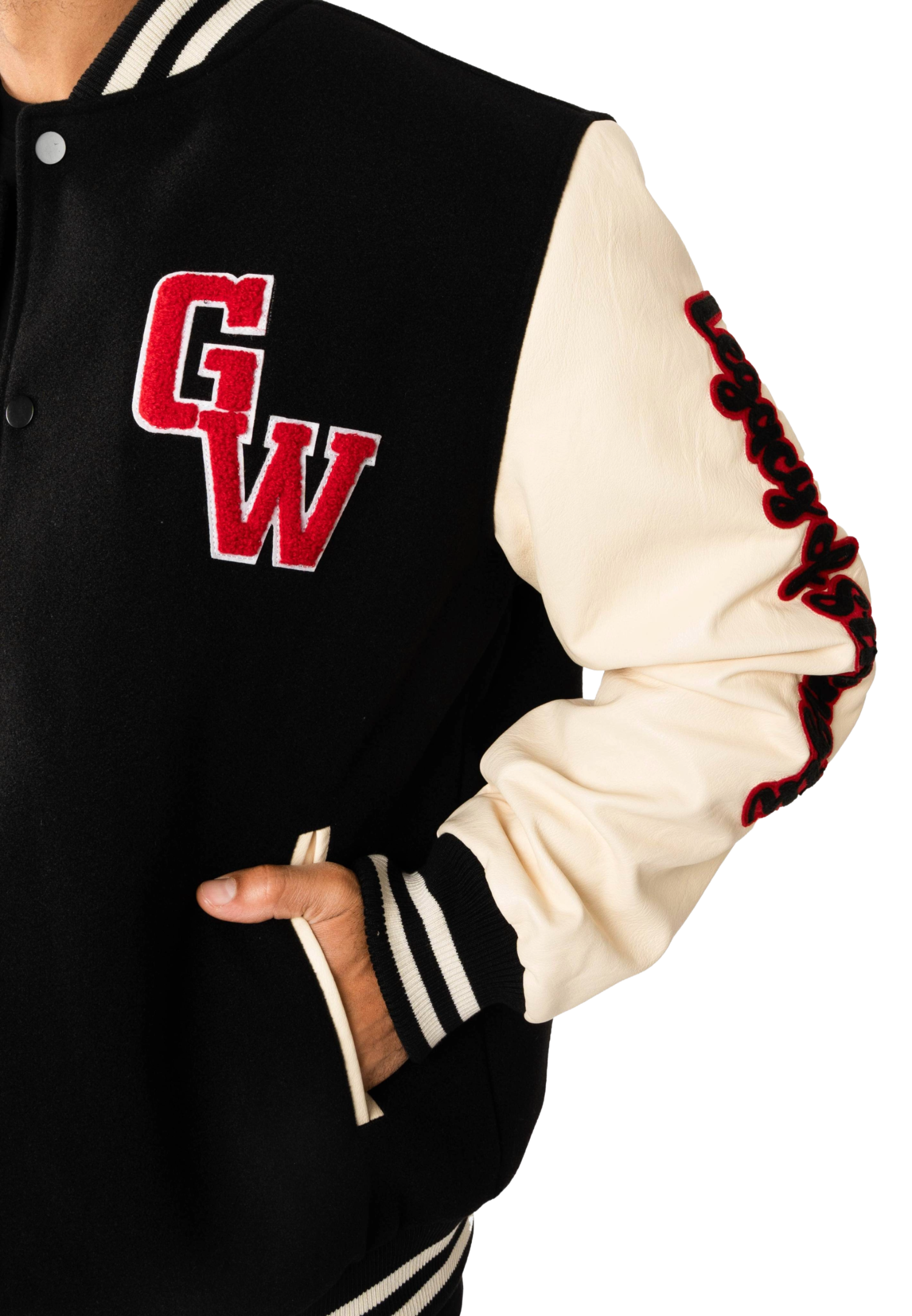 Saint Louis Varsity Jacket, black - 5