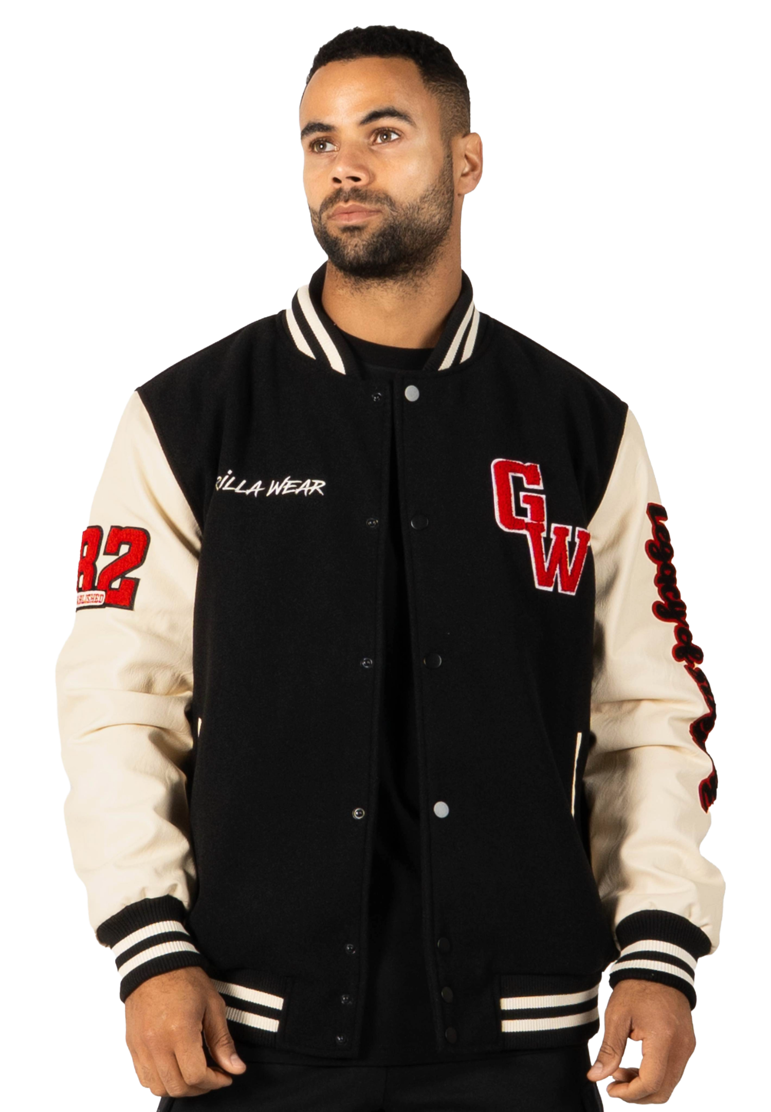 Saint Louis Varsity Jacket, black