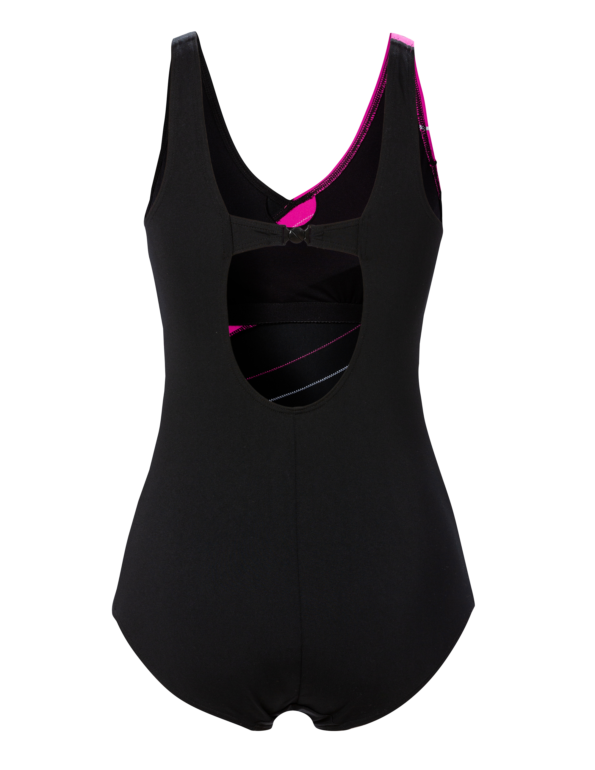 Baddräkt Solfjäder Svart/Rosa - Trofé - 2