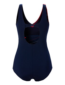 Badeanzug Sun Feather Navy/Red - Trophy