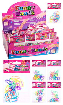 Funny Charm Gummiband, 24-pack