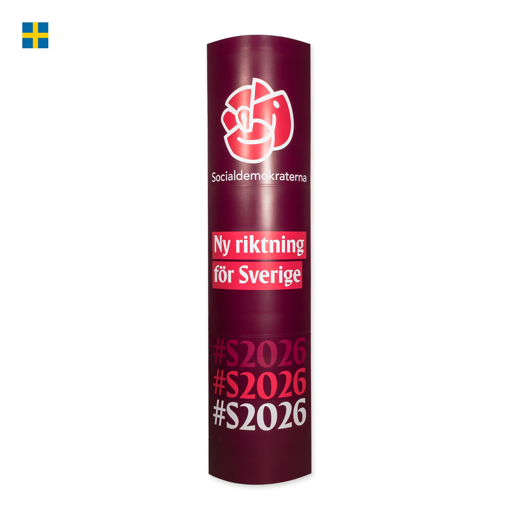 Popup-pelare - Ny riktning för Sverige - 53x183 cm
