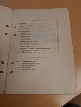 Handbok / Reservdelsförteckning