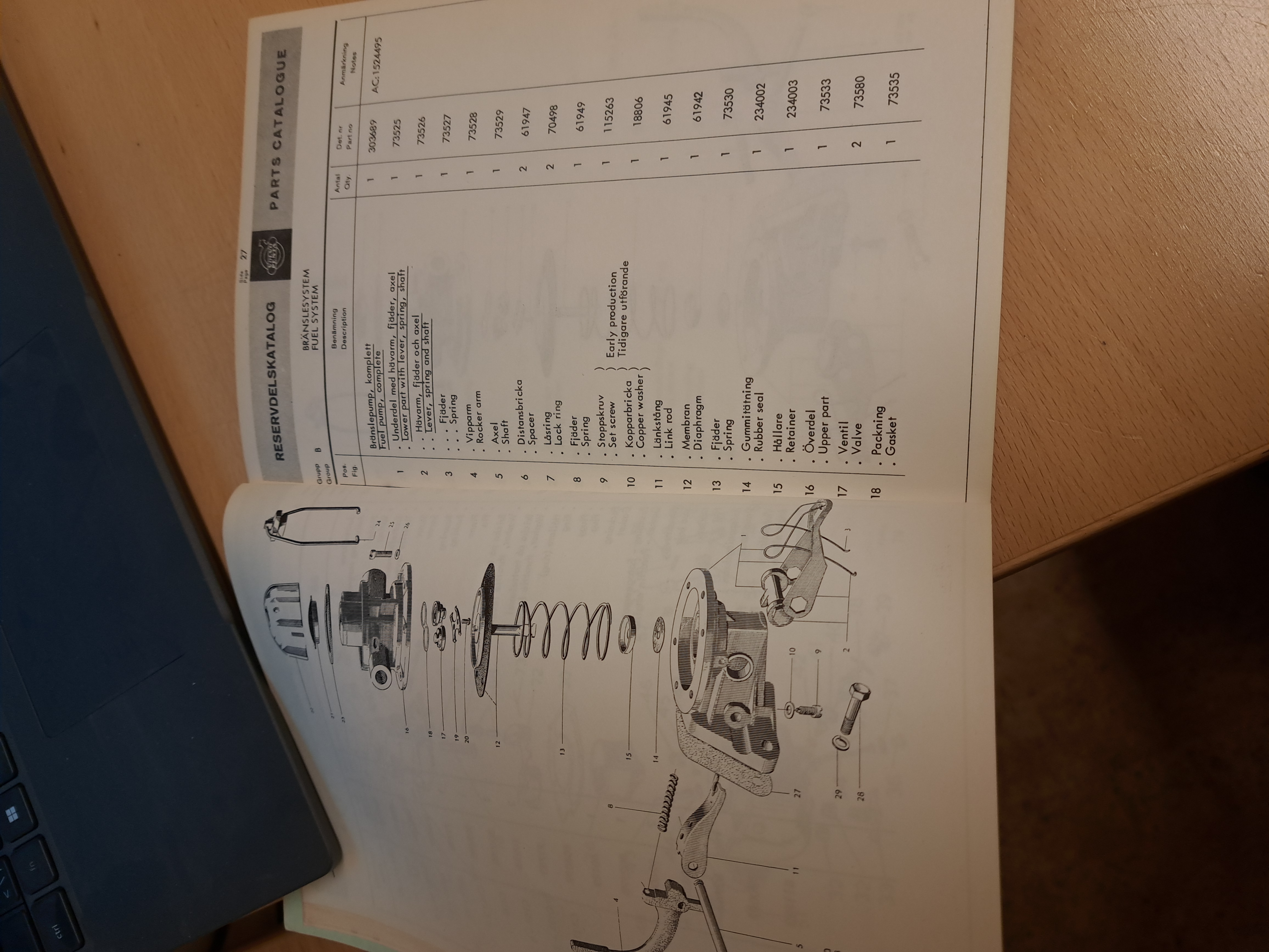 Parts catalogue - 2