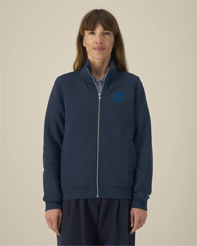 Zip Cardigan  Navy Unisex  -  Trailer S/S - Moderaterna