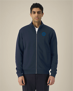 Zip Cardigan  Navy Unisex  -  Trailer S/S - Moderaterna
