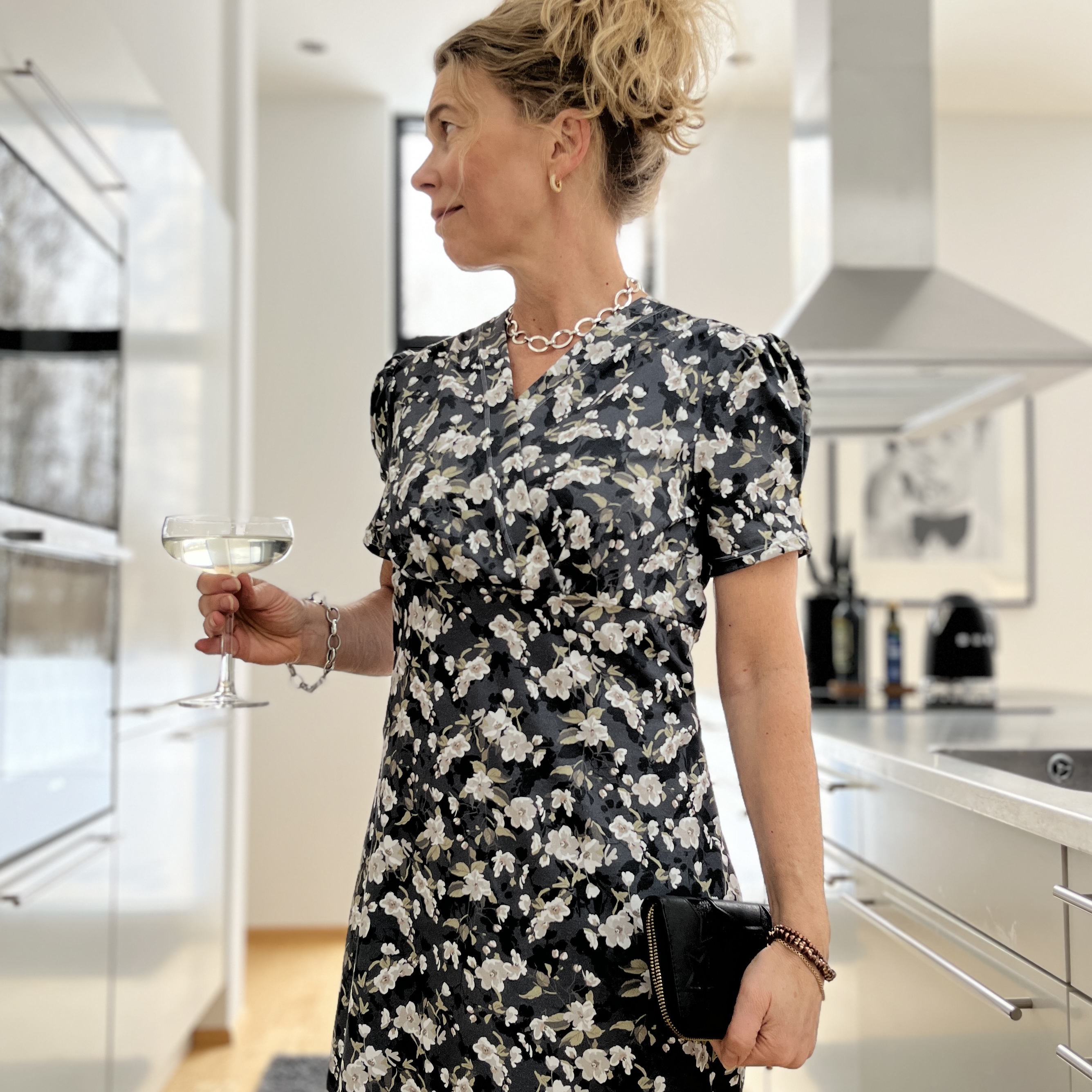 ÅTER I LAGER! Jerseytyg ekologisk bomull,   "Stylish ", metervara - 5