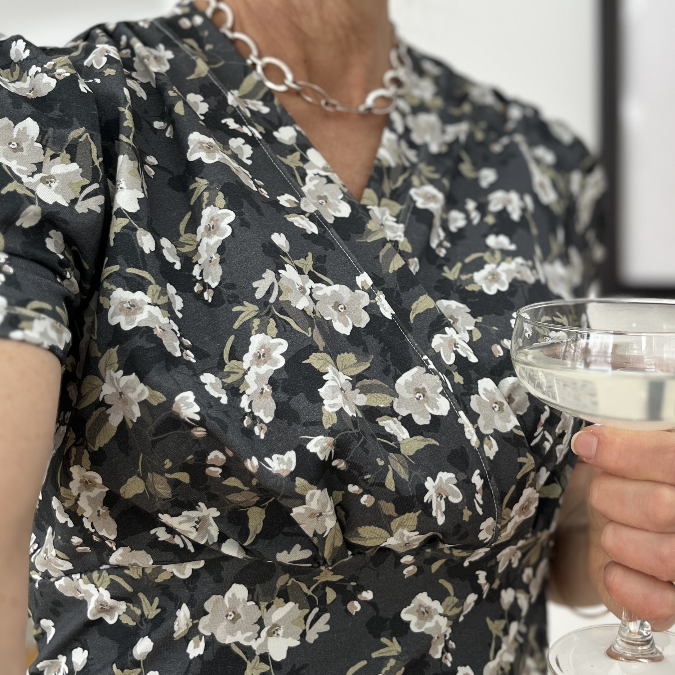 ÅTER I LAGER! Jerseytyg ekologisk bomull,   "Stylish ", metervara - 8