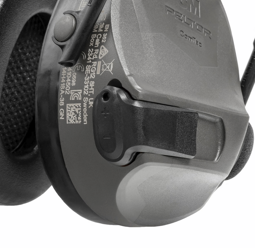  3M Peltor ComTac VIII Green Single-Comm NATO wiring Kolgrå - 2