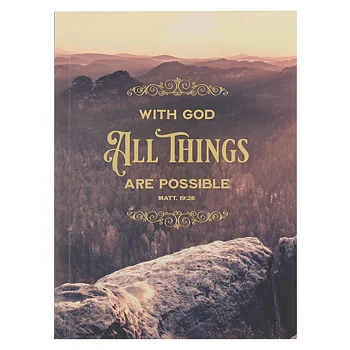 Anteckningsbok - With God All Things Are Possible