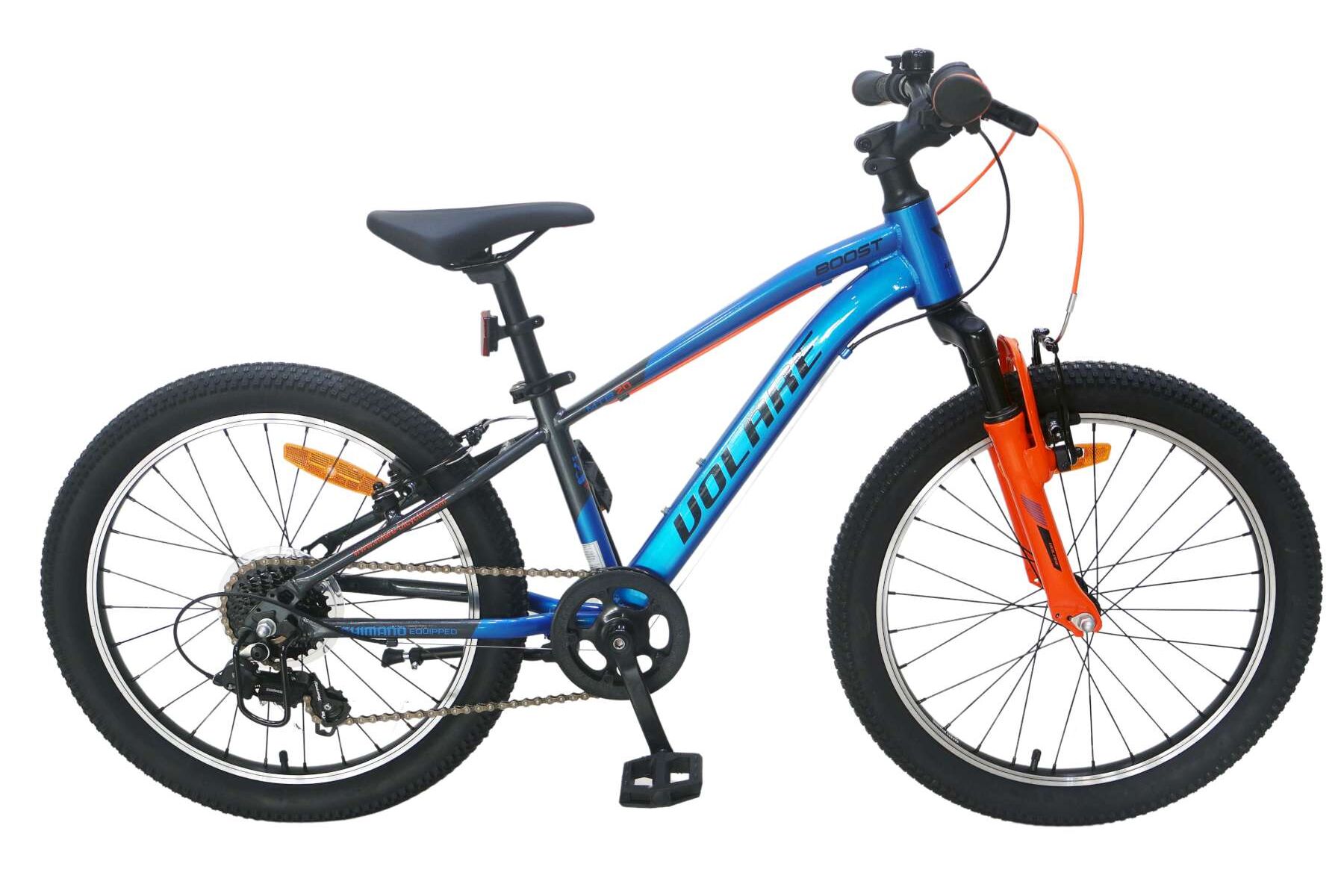 Barncykel Volare Boost 20 tum – 7 växlar Blå för barn 6–8 år