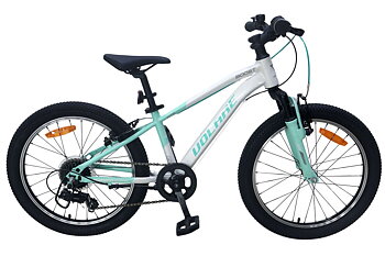 Barncykel Volare Boost 20 tum – 7 växlar Vit för barn 6–8 år