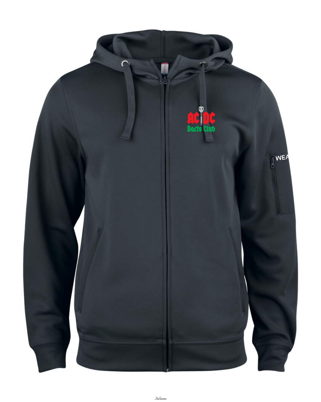 AC/DC Dart Hoodie med dragkedja