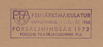 Postförseglad kilovara, årgång 1972