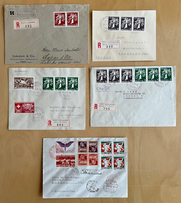 Schweiz brev tête-bêche - 3