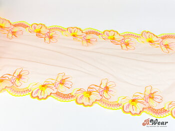 Bright colours - Bra kit with lace