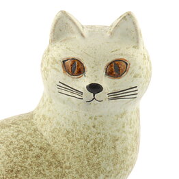 Lisa Larson (1975) White Cat Murre Midi 21 cm