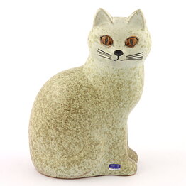 Lisa Larson (1975) White Cat Murre Midi 21 cm