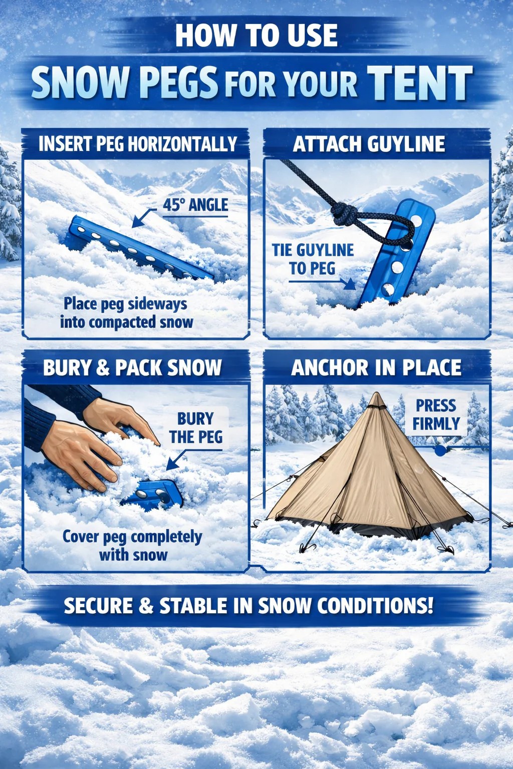 SAS pinnar (snow and sand) för Laavu Tält/Tarp Tak - ADV - 7